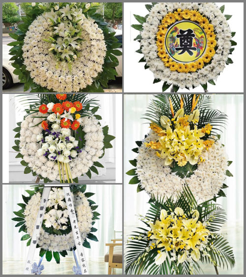 山西忻州五台县蒋坊乡东峡村花圈速递